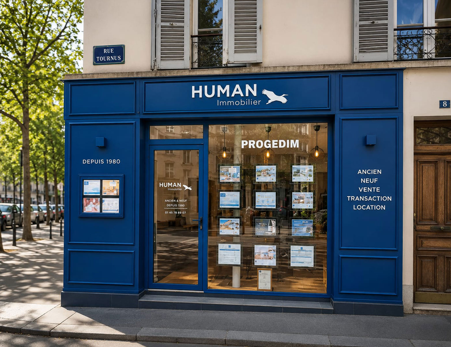 Devanture de l’agence Paris 15 Commerce
